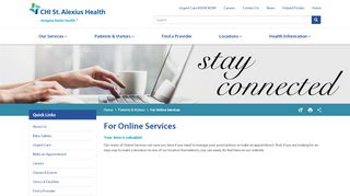 
                            4. For Online Services | CHI St. Alexius Health - Chi St Alexius Patient Portal