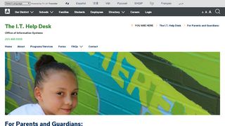 For Parents and Guardians: – The I.T. Help Desk - Philasd Org Email Portal