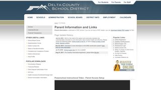 For Parents - Delta County School District 50J