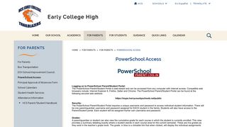 
                            8. For Parents / PowerSchool Access - Horry County Schools - Edline Parent Sign In