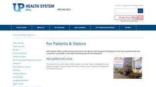 
                            3. For Patients and Visitors - Bell Hospital - Bell Hospital Patient Portal