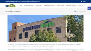 
                            2. For Patients and Visitors - your health. your life ... - Grand River Health - Grand River Health Patient Portal