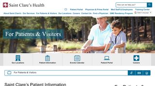 
                            3. For Patients & Visitors | Saint Clare's Health System - St Clare's Patient Portal
