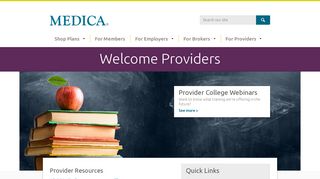 
For Providers - Medica  
 