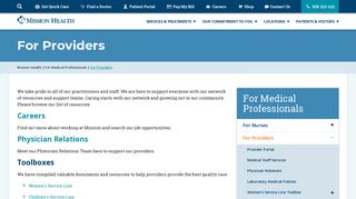 
                            2. For Providers | Mission Health - Mission Staff Portal