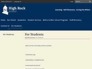 For Students - High Rock School
