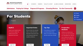 
                            6. For Students - Montgomery County Community College - Mccc Student Portal