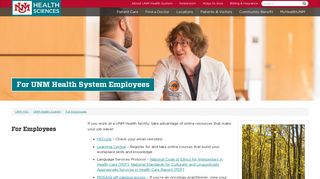 
                            1. For UNM Health System Employees - Albuquerque - Unmh Employee Portal