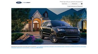 
Ford Credit - Login Page  
