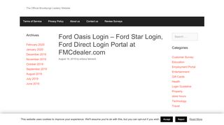 
                            7. Ford Oasis Login – Ford Star Login, Ford Direct Login Portal at ... - Stars Portal Ford Training