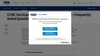 
                            4. Ford® SYNC Services Subscription Service Discontinued ... - Syncmyride Lincoln Portal