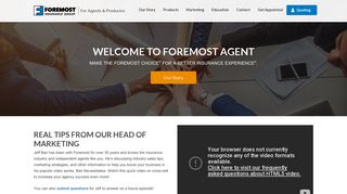 
                            6. Foremost Agent | Foremost Insurance - Foremost Producers Agent Portal