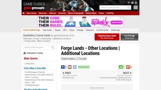 Forge Lands - Other Locations | Additional Locations - Darksiders 2 ... - Darksiders 2 Voidwalker Portal Locations