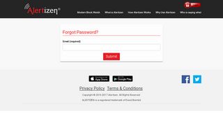 
                            4. Forgot Password? - Alertizen - The Active Block Watch - Alertizen Portal