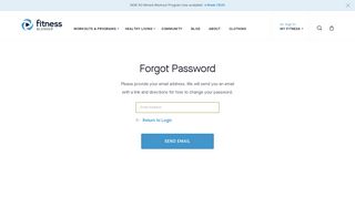 
                            7. Forgot Password - Fitness Blender - Fitness Blender Portal
