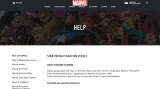 Forgot Password | Marvel - Marvel.com - Kabam Portal Change Password