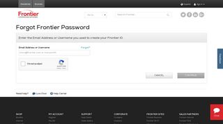 
                            3. Forgot Your Password | Frontier.com - Frontier Mail Portal Forgot Password