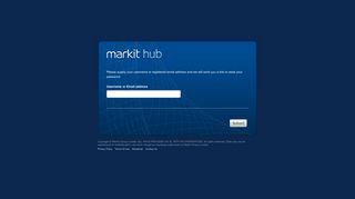 
Forgot your password? - Markit Hub Login Page

