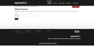 
Forgot Your Password? - SpacialNet.com - Create Perfect ...  
