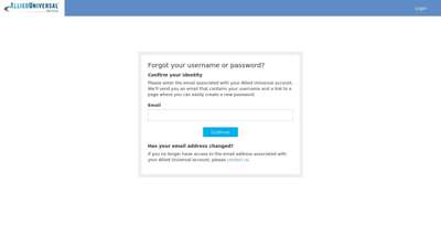 Forgot your username or password? - Allied Universal