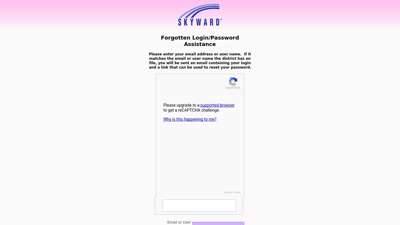 Forgotten Login/Password Assistance - Graham ISD