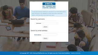 
                            1. Forgotten password - HCL TRAINING AND STAFFING ... - Hcl Lms Login
