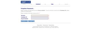 
                            2. Forgotten Password... - Reed OnTime Timesheets - Reed Tempzone Timesheet And Holiday Portal