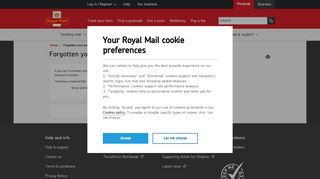 
                            5. Forgotten your password? | Royal Mail Group Ltd - Royal Mail Uniform Order Portal