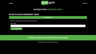 
                            9. Forgotten your PIN? - Buzz Gym Members Area - Buzz Gym Portal Slough