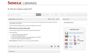 
(formerly Lynda.com)? - Ask Seneca Libraries  
