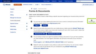 
                            8. Forms & Documents | Allstate Insurance Company - Allstate Lienholder Portal