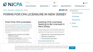 
                            8. Forms for CPA Licensure in New Jersey - njcpa - Nasba International Evaluation Services Portal