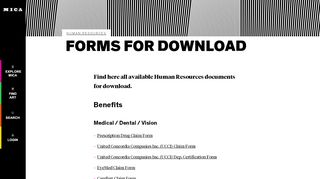 
                            8. Forms for Download | MICA - Https Portal Johnshopkins Edu W2