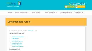 
                            5. Forms – Salem Gastro - Salem Gastro Patient Portal Portal