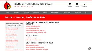 
                            16. Forms - Sheffield-Sheffield Lake City - Sheffield Com Portal
