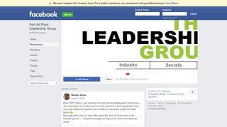 
                            7. Fort Ad Pays Leadership Group Public Group | Facebook - Fort Ad Pays Portal