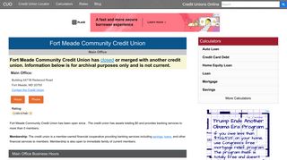 
                            3. Fort Meade Community Credit Union - Credit Unions Online - Fort Meade Credit Union Website Portal