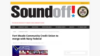
                            7. Fort Meade Community Credit Union to merge with Navy ... - Fort Meade Credit Union Website Portal