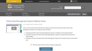 
                            6. Fountas and Pinnell Resource Online Data Management ... - Fountas And Pinnell Data Management Portal