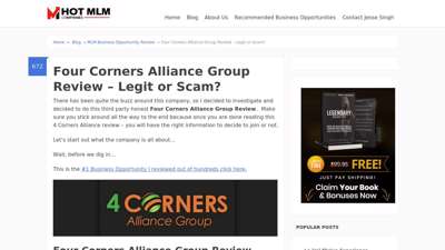 
                            9. Four Corners Alliance Group Review - Legit or Scam?