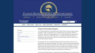 
                            6. FPP Home - Florida Department of Law Enforcement - Fdle Background Check Portal