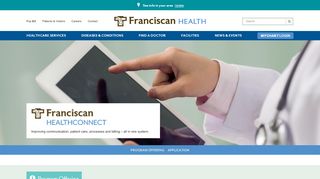 
                            3. Franciscan HealthConnect | Franciscan Health - Franciscan Alliance Mychart Login