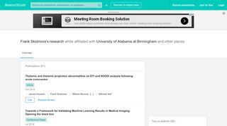 Frank Skidmore's research works | University of Alabama at ... - Uab Groupwise Portal
