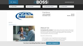 
                            6. FranServe Franchise Opportunities-FranServe Consultant ... - Franserve Consultant Portal