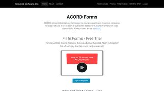 
                            2. Free ACORD Forms | acords.com‎ - Acord Login