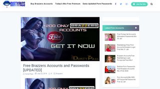 
Free Brazzers Accounts and Passwords [UPDATED] - Durtypass
