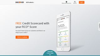 Free Credit Score – FICO® Credit Score Card  Discover