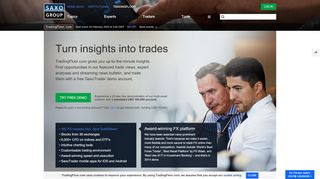 free demo account - Saxo Bank TradingFloor - Saxo Trader Demo Portal