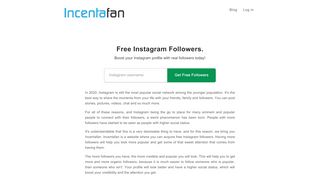 
                            2. Free Instagram Followers - No Human Verification - Incentafan Portal