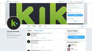 
                            4. Free Kik Accounts (@kik_accounts) | Twitter